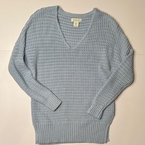 Sky Blue V-Neck Sweater